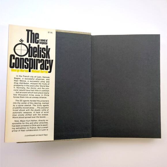 The Obelisk Conspiracy George Marton Michael Burren 1976 HC 1st American Ed - Picture 3 of 6